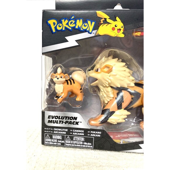 Pokemon Select Evolution Multipack Growlithe and Arcanine Battle Figures Orange - Picture 2 of 10